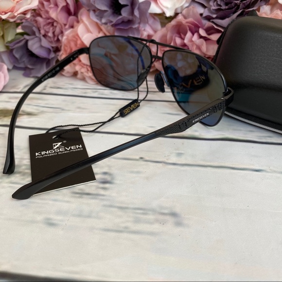 KINGSEVEN Classic Red Polarized Sun Glasses - Picture 11 of 15